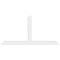 Ekena Millwork Portland Architectural Grade PVC Gable Bracket, 96"W x 48"H x 4"D x 6"F, 12/12 Pitch GBP096X48X0406POR00 - alternate 2